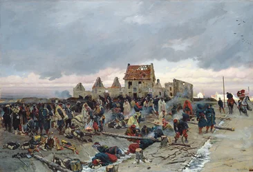 Biwak in Le Bourget nach der Schlacht vom 21. Dezember 1870, 1872